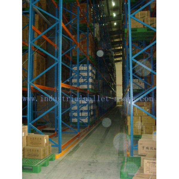Quality Narrow Aisle Heavy Duty Pallet Racking System Stacked Forklift Operation for sale