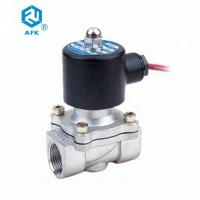 China Stainless Steel Direct Acting NC 12v Solenoid Air Valve 2w160-15 VITON seal for sale