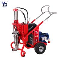 China Hydraulic Gasoline Cement Mortar Spray Machine 14HP Fireproofing Spray Machine factory