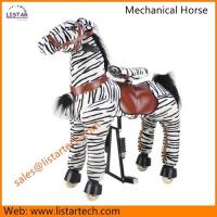 China Kid Riding Plush Horse Toy, Riding Horse Toy, Kid Riding Plush Walking Mechanical Pony Toy factory
