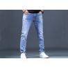 China Customise Woven Autumn Mens Denim Jacket And Jeans Pants Mens Blasting On Legs factory