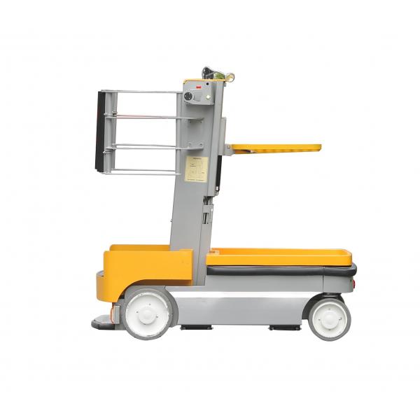 Quality Vertical Mast Type One Man lift Electric Aerial Work Platform Order Picker For for sale