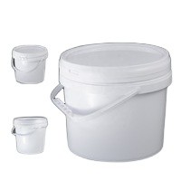Quality 22.2cm White Five Gallon Buckets With Lid Corrosion Resistant for sale