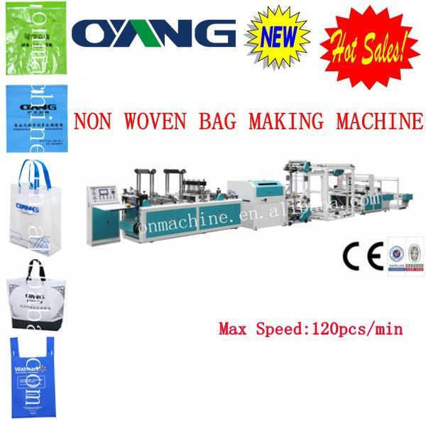 Quality ECO Recycled PP Non Woven Fabric Carrier / Shopping Bag Making Machine for sale