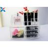 China Rectangle Acrylic Makeup Drawer Organizer / Acrylic Cosmetic Organiser ROHS Approved factory