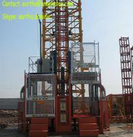 China Building hoist 2tons load lifting elevator factory