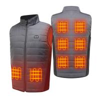 Quality OEM Far Infrared Electric Heated Clothes Men's Rechargeable Heated Gilet for sale