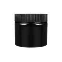 Quality 2oz Glass Concentrate Jar Flower Packing Black Cap Child Resistant Glass Jars for sale
