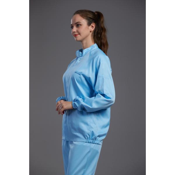 Quality Reusable Clean Room Garments With 98% Polyester Fiber And 2% Conductive Fiber Material for sale