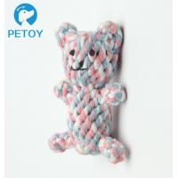 China Professional Lovely Rope Bear Dog Toy  Bright Color  BSCI Certification factory