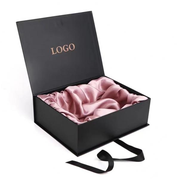 Quality Fashionable Laser Inside Rigid Magnetic Closure Gift Box With Ribbon for sale