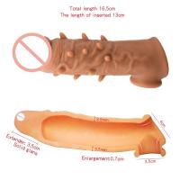 Silicone 3D Penis Sleeve Penis Extender For Male Dildo Enlargement Dick Extender Condom/Sleeve/ Extension