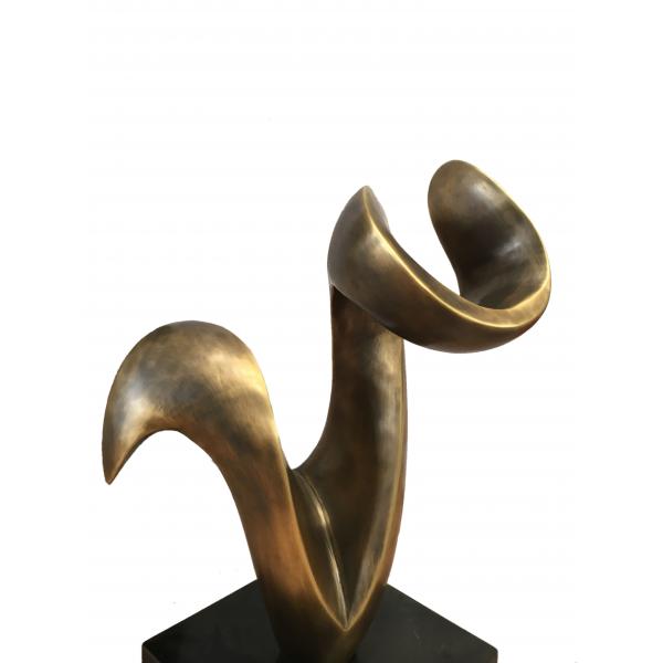 Quality Smooth Curves Copper Art Sculpture Old Bronze Garden Ornaments Sculptures for sale