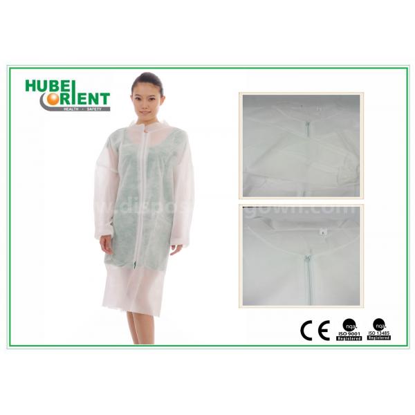 Quality Hospital Surgical Lab Coats / White Lab Coat For Adult By MP Tyvek Materials for sale