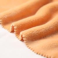 Quality Solid Orange Single Side Shu Velveteen Fabric 150gsm Short Plush For Pillowslip for sale