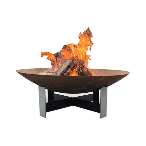 Quality ISO9001 Steel Fire Pit Replacement Bowl Corten Steel Rustic Red for sale