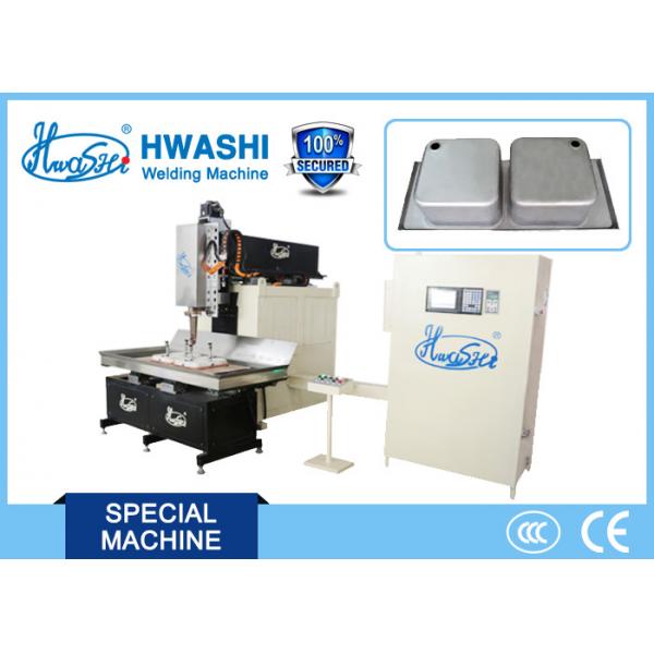 Quality Hwashi One year Warranty 9.5V AC Automatic CNC Seam Stainless Steel Welding Machine For Hotel /Restaurant Sink for sale