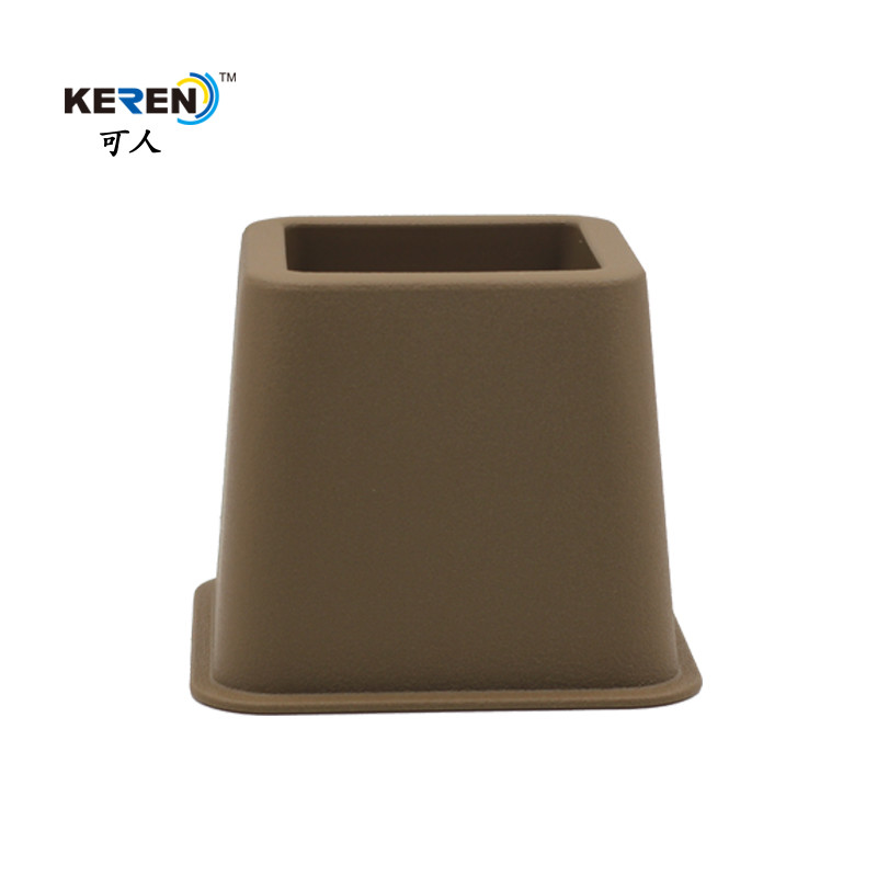 China KR-P0258K Plastic Brown 3 Inch Bed Risers , Adjustable Bed Frame Risers High Stability factory