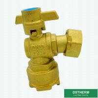 China Elbow Handle Single Union Check Ball Valve With Brass 4 ISO9001 factory