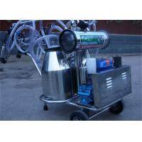 Quality Diesel Engine Double Bucket Cow Milking Machine With Electric Motor / Pulsator for sale
