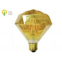 China 4W 2200K Flat Diamond Decorative LED Bulbs With Golden Glass D64*148mm for sale