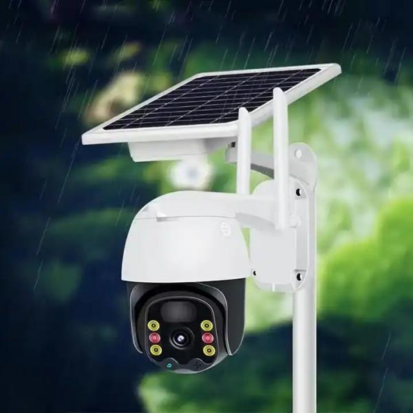 Quality 4G WiFi Practical Solar Panel Security Camera PTZ Outdoor Indoor for sale