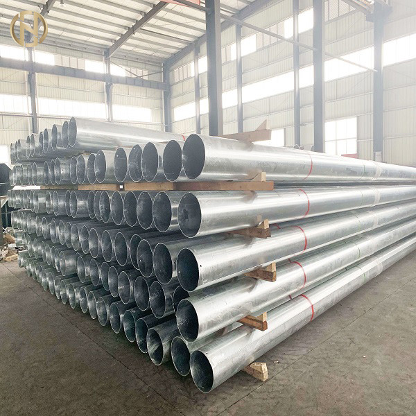 Quality Thickness 4mm Electrical Power Pole 10.5m Height Metal Power Pole for sale