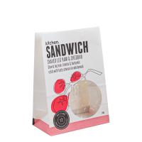 Quality Non-Smell Kraft Paper Packaging Bags With Clear Window customized for sale