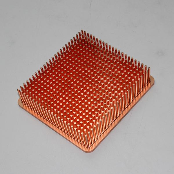 Quality LF C1100 Strips Skived Fin Copper Pipe Heat Sink For Automotive for sale
