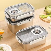 China 2L Stainless Steel Lunch Boxes Metal Food Containers With Refrigerator Safe factory