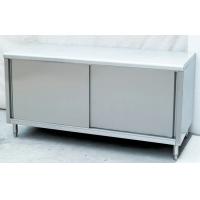 China Enclosed Restaurant Stainless Steel Work Table With Slided Door , 1600x600x800mm for sale