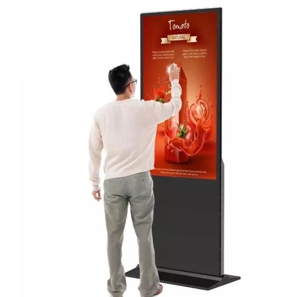 Quality Indoor Floor Stand 55 Inch Wifi Touch Screen Kiosk Digital Signage for sale