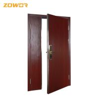 China BS Steel Fire Rated door1 Hour With Wired Glass/ RAL Color/ 45mm Thick factory