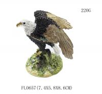 China bird trinket jewelry box eagle bird jeweled animal boxes bird bejewelled boxes factory