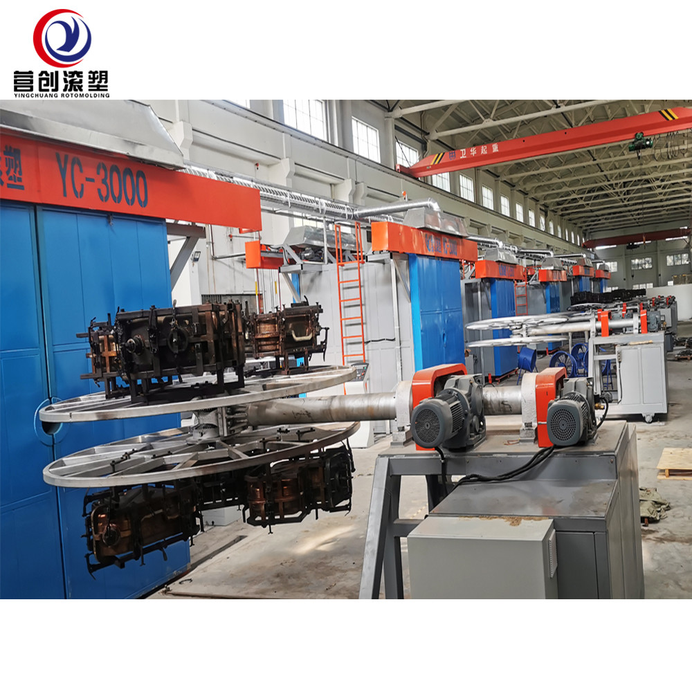 China Automatic Shuttle Rotomolding Machine For PE PP HDPE LDPE LLDPE Customized Huge Hollow Plastics factory