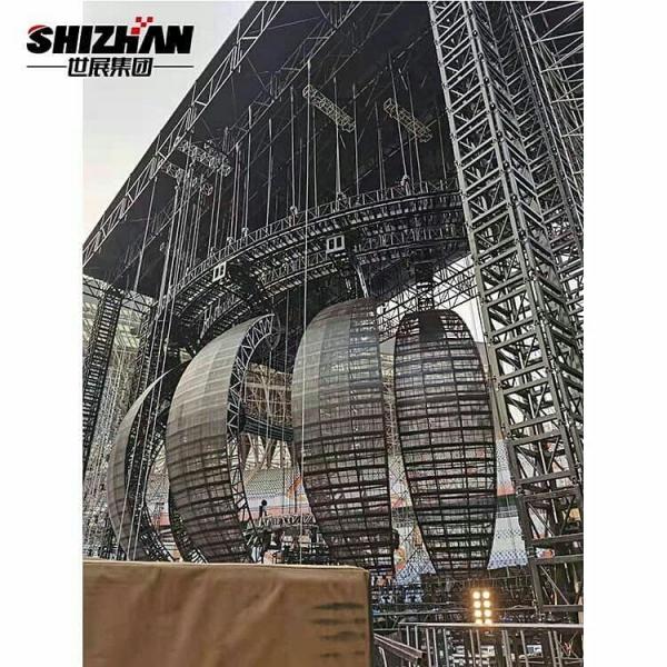Quality LED Ball Heavy Duty Truss 85 Ton Loading Capacity Aluminium Stage Truss Structure for sale