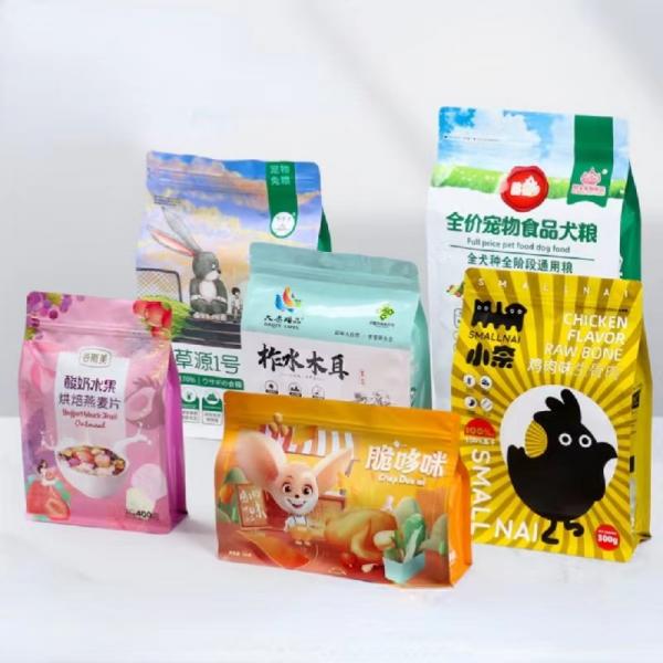Quality Custom Logo Plastic Vacuum Packaging Bag , Anti Fog Dry Food Packaging Bag for sale