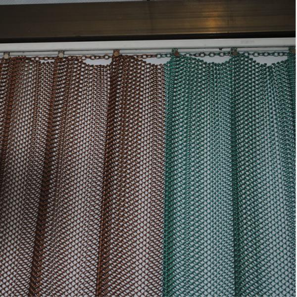Quality Golden Chain Link 3x3mm Metal Mesh Curtains For Room Dividers Decorative for sale
