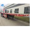 China 3 Axles 20 40 45 Feet Container Semi Trailer With Stonger Leaf Spring factory
