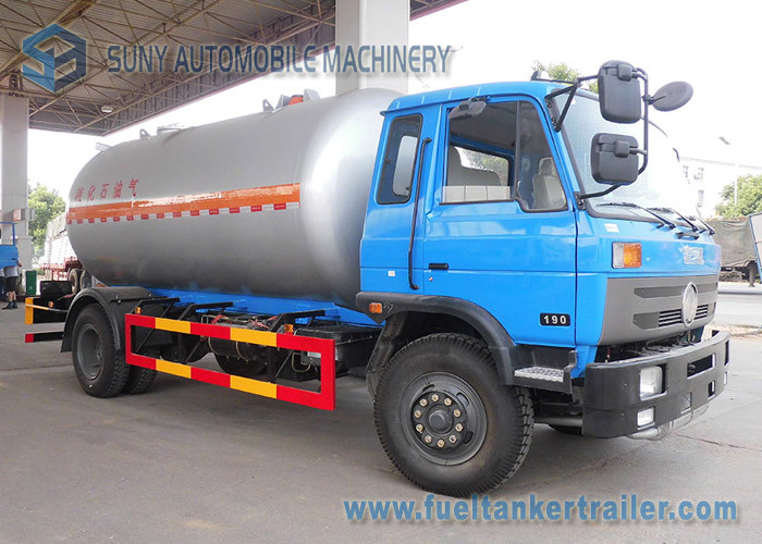 China 12000L Lpg Tanker Truck  / Lpg Gas Tanker Truck 1mm Rust Thickness For Lpg Cylinder factory