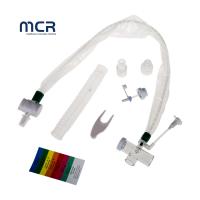 China Closed Suction Catheter T-piece 24 Hours Soft Blue Suction Tip Reduce Trauma factory