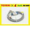 China Medical Manufacturer HP One Piece Round 12pin 5leads ECG Cable For HP Patient Monitor factory