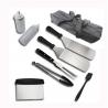 China 9pcs Accessories Kit Restaurant include Spatula and brush Set for  Grill Cooking with Carrying Bag factory