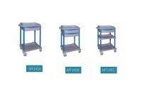 China Two Shelves Clinical Emergency Nurse Medical Trolley Cart For Hospital Patient Room factory
