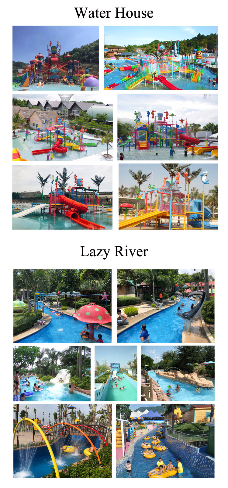 Whole Water Park Theme Park Design by China Professional Manufacturer