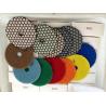 China Colorful Dry Diamond Marble Polishing Pads High Durability Hook And Loop Backing factory
