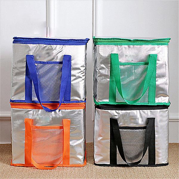 Quality Large EPE Orange Thermal Insulated Tote Lunch Bag OEM Service for sale
