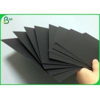 China 80gsm to 500gsm Black Cardboard Size Customized For Gift Box Making factory