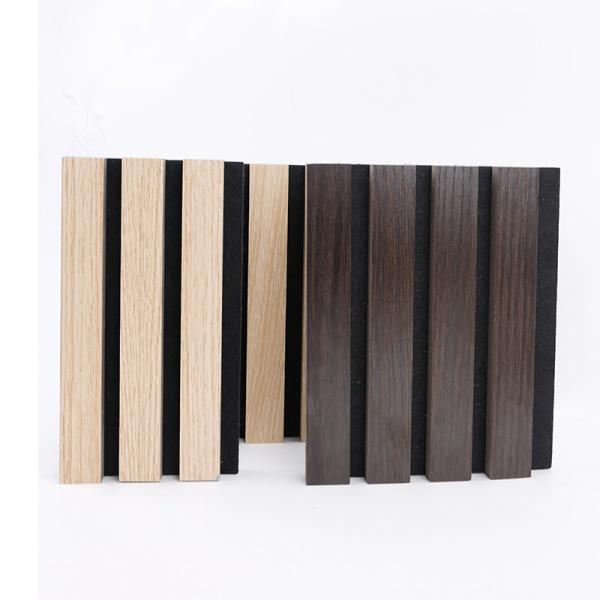 Quality Slats Laminated Pet Veneer Wood Acoustic Panels Wall Ceiling Soundproof for sale