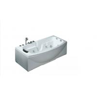 China Compact Chromotherapy Bath Tubs Massage Whirlpool Acrylic Thin Edged for sale